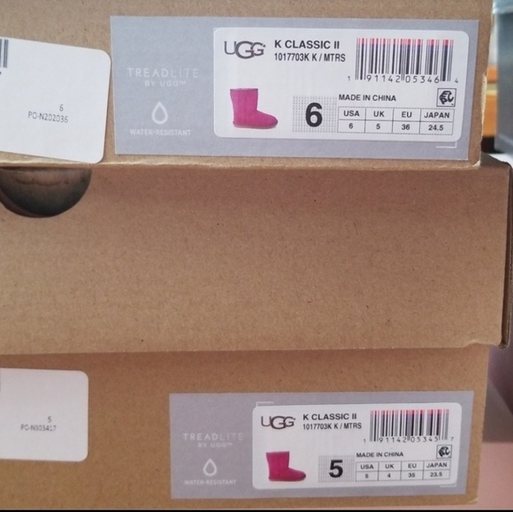 UGG K Classic II 1017703K MTRS Magenta Rose Boot - Picture 6 of 8